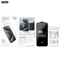Защитное стекло 10-in-1 Supglass SG-01 4X Quadruple Strength Glass, для iPhone 15 Pro Max Защитное стекло 10-in-1 Supglass SG-01 4X Quadruple Strength Glass, для iPhone 15 Pro Max