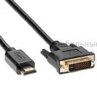 Кабель HDMI to DVI-D (19M -25M) 3м, TV-COM <LCG135E-3M>(1/50)