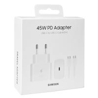 Ориг для Samsung, СЗУ в комплекте 45W PD Adapter USB-C to USB-C Cable, белый (в коробке)