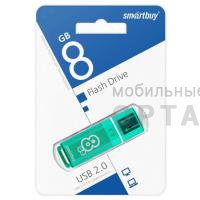 Флешка USB 8 Гб  Smartbuy  Glossy  зелёный