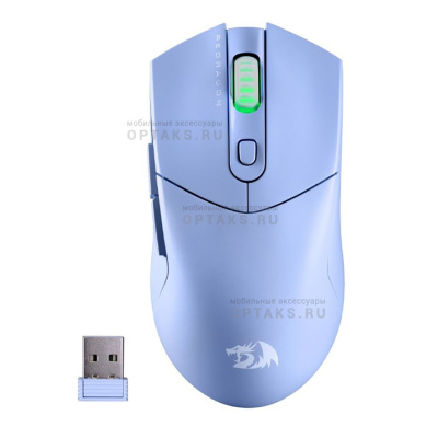 Беспроводная игровая мышь REDRAGON St4r Pro син,6кн,BT+2.4G,26000dpi,легк  (1/40)
