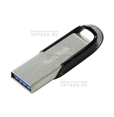 Флешка USB 64 Гб SanDisk Ultra Flair CZ73, USB3.0, металл, серебристый